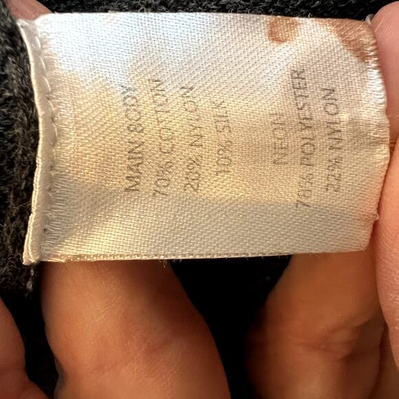 WISPR by Brodie Fifi Fairisle Shacket Sweater Gray Small - Picture 5 of 5